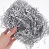 DOITOOL Raffia Crinkle Cut Shredded Paper Filler 100g Double-Sided Silver Tissue Paper for Box Stuffing and Wedding Bouquet Packaging view 3