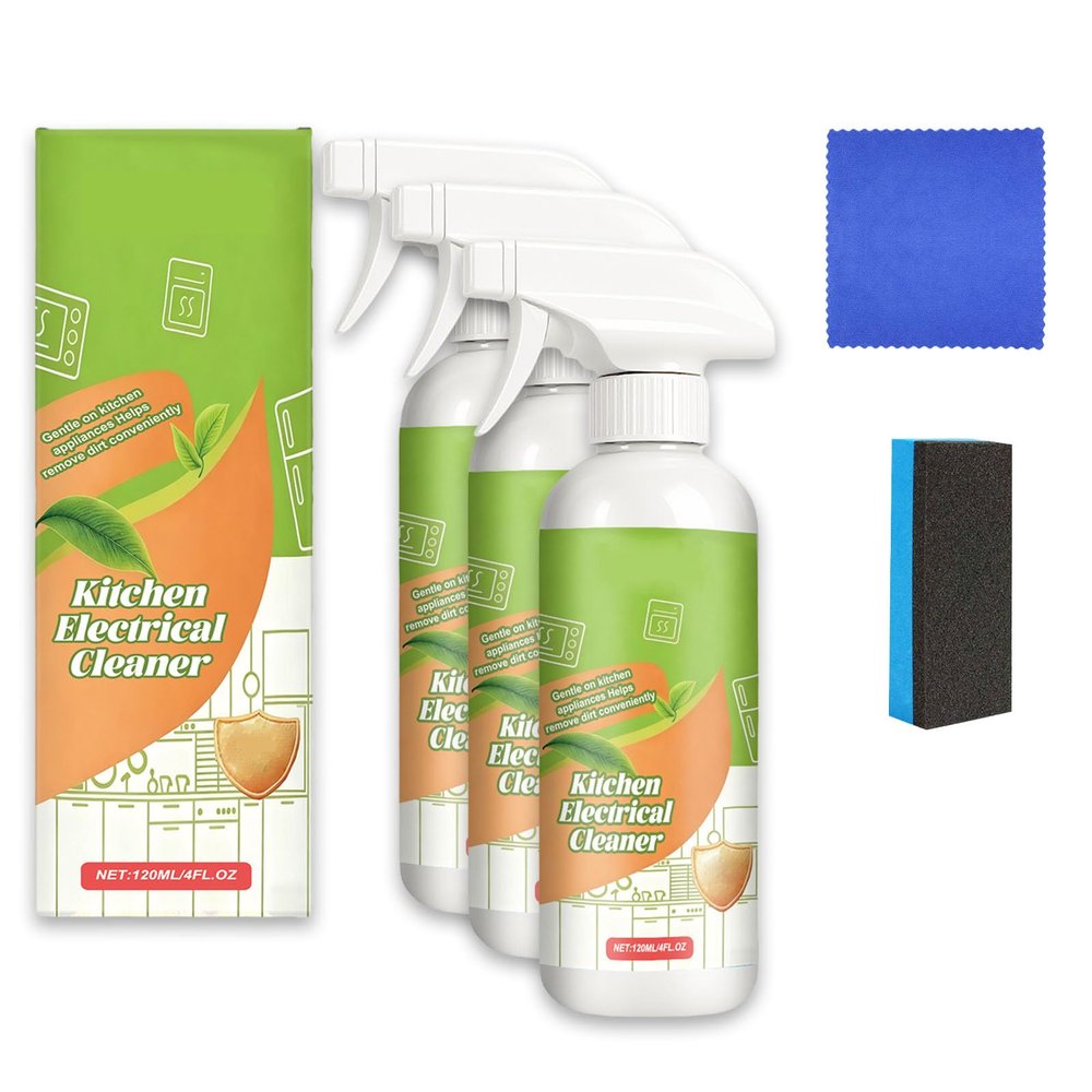 Electrolyzed Ion Kitchen Cleaner Spray, Multi-purpose Electrolyzed Ion Cleaner, fly cleanse spray, All Purpose Cleaner, For Hold, Oven, Stove, Range Hood (3PCS)