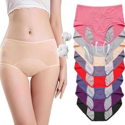 Fluxe Women's Incontinence Underwear - Leak-Proof, Washable & Reusable - 5 Pack (Black, XXX-Large) - Comfortable and Discreet Protection
