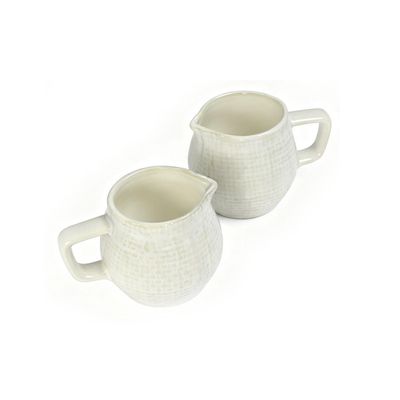 dingdaer Small Creamer Pitcher 5.8 oz, Classic Fine Porcelain Milk Pitcher with Handle, 2 Pack Mini Gravy Boat, for Coffee, Milk, Sauces, Salad dip, A top choice for fine restaurant dishes