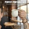 dingdaer Small Creamer Pitcher 5.8 oz, Classic Fine Porcelain Milk Pitcher with Handle, 2 Pack Mini Gravy Boat, for Coffee, Milk, Sauces, Salad dip, A top choice for fine restaurant dishes view 2