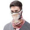 FHEDVBN Smiling Ski Mask UPF 50+ Balaclava - Windproof Face Cover for Men Women Cooling Summer Half Face Mask Scarf Sun UV Protection Neck Gaiter for Outdoor Activities view 1