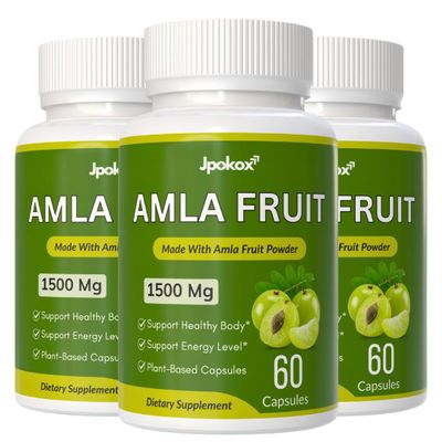 Jpokox Amla Fruit | Amla Fruit Extract | amla Fruit Capsules 1500 mg | (Pack 3)