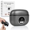 4-in-1 Electric Nail Clipper with LED Light & Nail File, Automatic 3 Speeds LCD Digital Display, Nail Clip Storage, USB Rechargeable Safety Fingernail Trimmer for Baby, Kids, Seniors (Black) view 1