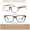 CLASAGA Progressive Multifocal Reading Glasses for Women Photochromic Gray Sunglasses Blue Light Block Stylish Ladies Readers (2 Mix Color, 4.0, x) view 4