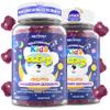 Kids Sleep Gummies NO Melatonin - Magnesium Glycinate Gummies + Saffron, GABA, Berry & Nut Superfood, Sugar Free Nighttime Sleep Aid & Calm for Kids 4+ Teens, Relaxation, Brain & Muscle, 2Pack view 1