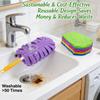 360 Electrostatic Duster Refills The Sustainable Choice for a Dust-Free Home, Reusable Electrostatic Dust Removal Kit, Suitable for Both Wet and Dry Use and Washable (4ppcs) view 3