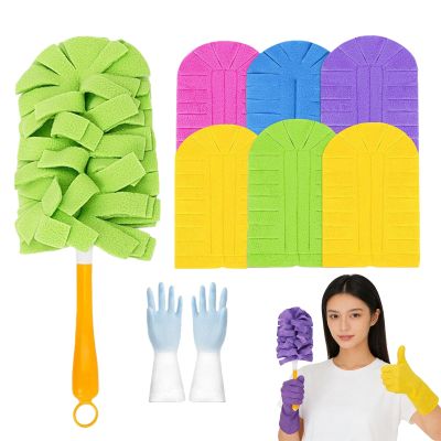 360 Electrostatic Duster Refills The Sustainable Choice for a Dust-Free Home, Duster Refills Reusable with Duster Handles, Washable Duster Refills for Cleaning, Office, Ceiling Fan (6)