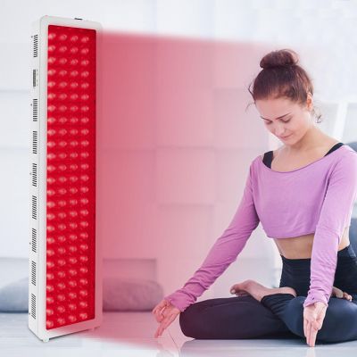 1000W LED Red Infrared Lamp Therapy Device Pain Relief, 660nm Red Light & 850nm Near-Infrared for Joint, Muscle, Skin Care Portable Home/Clinic, Timer, Hanging