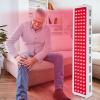 1000W LED Red Infrared Lamp Therapy Device Pain Relief, 660nm Red Light & 850nm Near-Infrared for Joint, Muscle, Skin Care Portable Home/Clinic, Timer, Hanging view 3