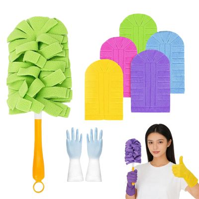 360 Electrostatic Duster Refills The Sustainable Choice for a Dust-Free Home, Duster Refills Reusable with Duster Handles, Washable Duster Refills for Cleaning, Office, Ceiling Fan (5)