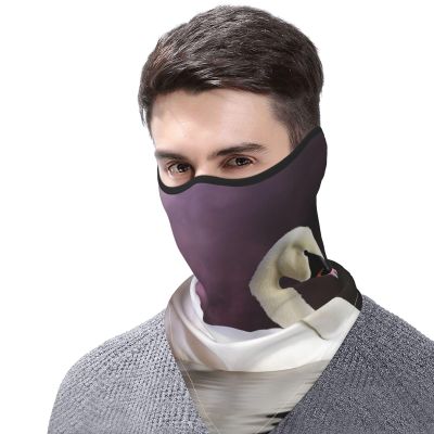 FHEDVBN White Swan Ski Mask UPF 50+ Balaclava - Windproof Face Cover for Men Women Cooling Summer Half Face Mask Scarf Sun UV Protection Neck Gaiter for Outdoor Activities
