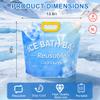 XMPTPK 4 Pack Ice Bath Bags, Reusable Cold Plunge Tub Accessories, Portable Bathtub Freezer Water Bags with Handle for Home Outdoor Bathtub Bucket(5L) view 2