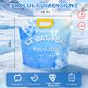 XMPTPK 4 Pack Ice Bath Bags, Reusable Cold Plunge Tub Accessories, Portable Bathtub Freezer Water Bags with Handle for Home Outdoor Bathtub Bucket(10L) view 2