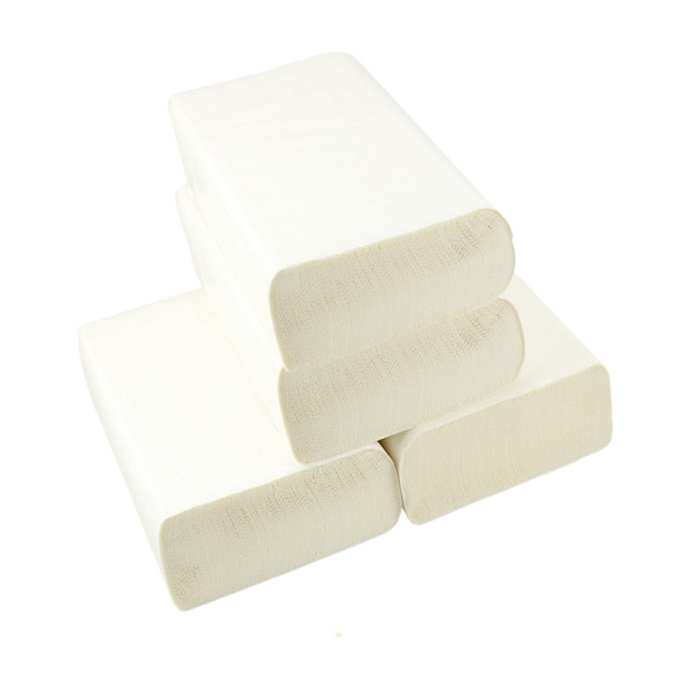 VICASKY Thickened 3-fold Paper Towels 4 Rolls Oil-absorbing Kitchen Hand Wipe Paper Towels for Bathroom and Home Use