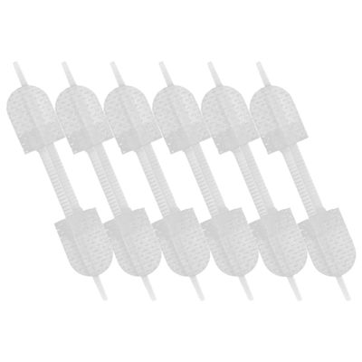 TEHAUX Zip Closure Bandage Strips for Wound Closure 6pcs 45x10mm Flexible Adhesive Bandages Free Zip Style for Outdoor First Aid and Home Wound Care