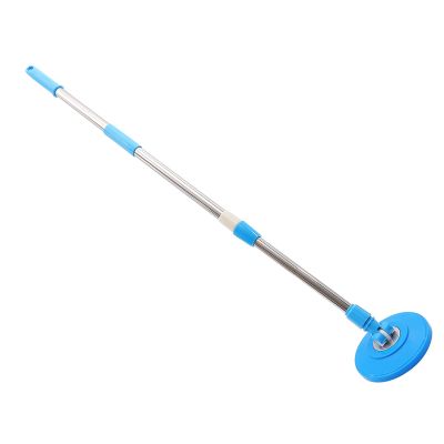 TEHAUX Rotating Mop Replacement Handle 360 Telescopic Stainless Steel Mop Pole Blue for Commercial and Household Floor Cleaning Accessories