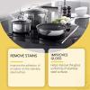 JASUBAI Stainless Steel Clean Wax, Stainless Steel Pan Cleaner, Stain Grease Removal, Restore Gloss, 3-in-1 Metal Kitchen Cleaner, Polishing for Kitchen Oven, Sink, Pots (1Pcs) view 2