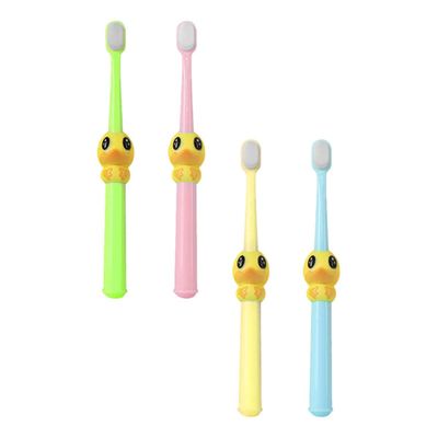 Yardwe 4pcs Gentle Bristle Toothbrush Set, Cartoon Toothbrushes for Ages 2-10 with Soft Cleaning, Colorful Small Brush Heads for Young Dental Care
