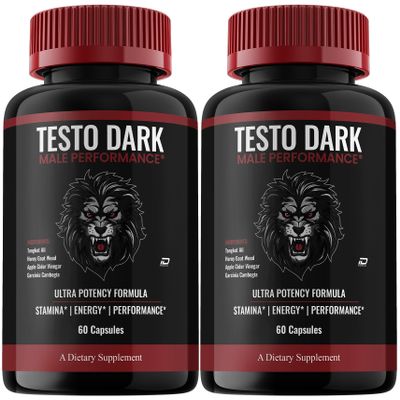 (2 Pack) TestoDark Capsule Testo Dark Pills Natural Ingredients Advanced Formula Health Support and Reviews, 120 Capsules