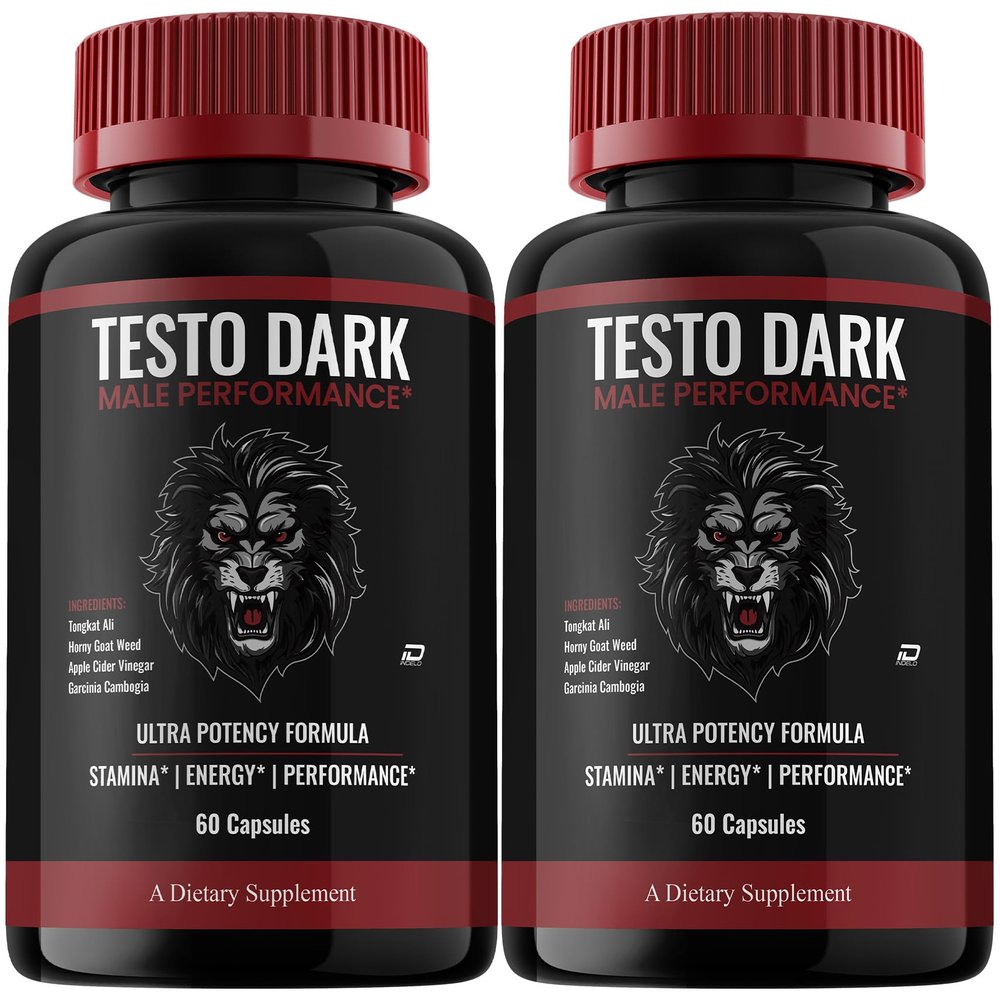 (2 Pack) TestoDark Capsule Testo Dark Pills Natural Ingredients Advanced Formula Health Support and Reviews, 120 Capsules