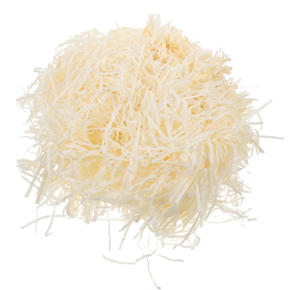 Abaodam Beige Raffia Crinkle Paper Shreds 500g Packing Filling Shredded Paper Filler for Boxes and Basket Stuffing, Packaging Box Accessory for Crafts, Wedding and Holiday Wrapping
