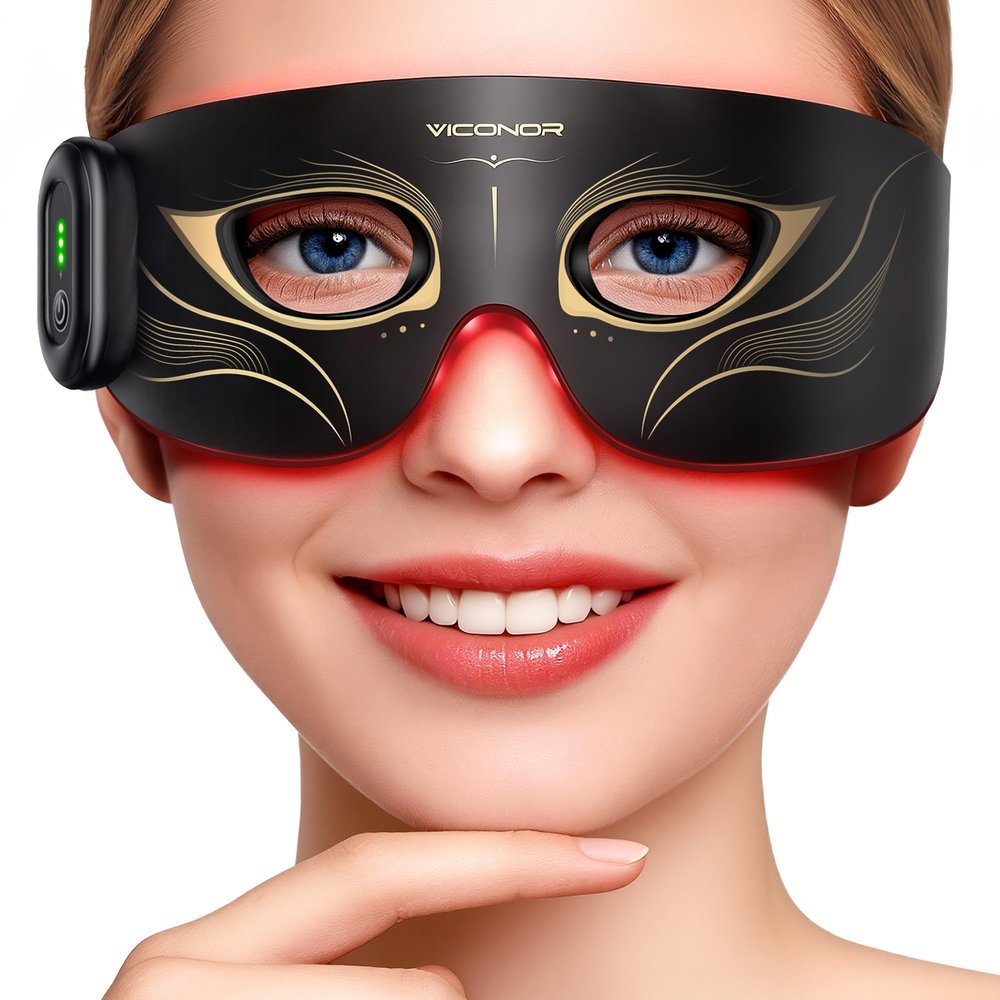 Viconor Red Light Therapy for Eyes, Comfort Under Eye Red Light Therapy