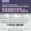 Dehydrated Marshmallows Vanilla and Rainbow Mix Mini Cereal Marshmallows for Hot Chocolate Cereal Ice Cream Baking and Desserts 6 ounce Resealable Bag view 2