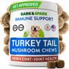 BARK&SPARK Turkey Tail Mushroom for Dogs - Mushroom Blend Chews - Lumps & Bumps, Lipoma view 1