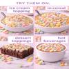 Dehydrated Marshmallows Rainbow Cereal Marshmallows Colored Mini Marshmallow Bits for Hot Chocolate Ice Cream Baking and Desserts 5.5 ounce Resealable Bag view 4