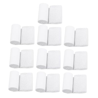 10pcs Disposable Gauze Rolls 8cm X 600cm Compression Bandage for First Aid Sports Training Wound Dressing Wrap