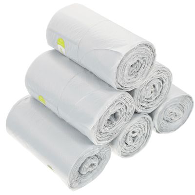 CIYODO Small Trash Bags 6 Rolls Multipurpose Garbage Bags Thickened Mini Nordic Gray for Household and Travel Use