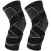 NULYLU Elastic Knee Support Brace with Adjustable Straps, Breathable Compression Sleeve for Men and Women, Professional Knee Wrap for Running, Basketball, Meniscus Tear, and Joint view 1