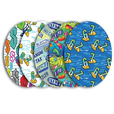Glucomart Adhesive Patches for Freestyle Libre 3, Lingo, Instinct, Dexcom G7 & Stelo (5 Count) Strong CGM Patches, Waterproof & Sweatproof, 15-Day+ Hypoallergenic Overpatch (Rizz)