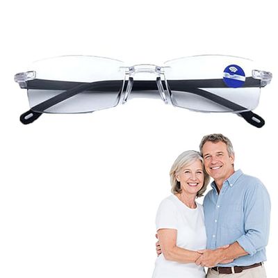 2026 New Auto-Focus Adjustable Eyewear with Blue Light Filter, Dual-Lens Clarity for Close-Up Tasks, Innovative Vision Support Glasses for Reading & Daily Use
