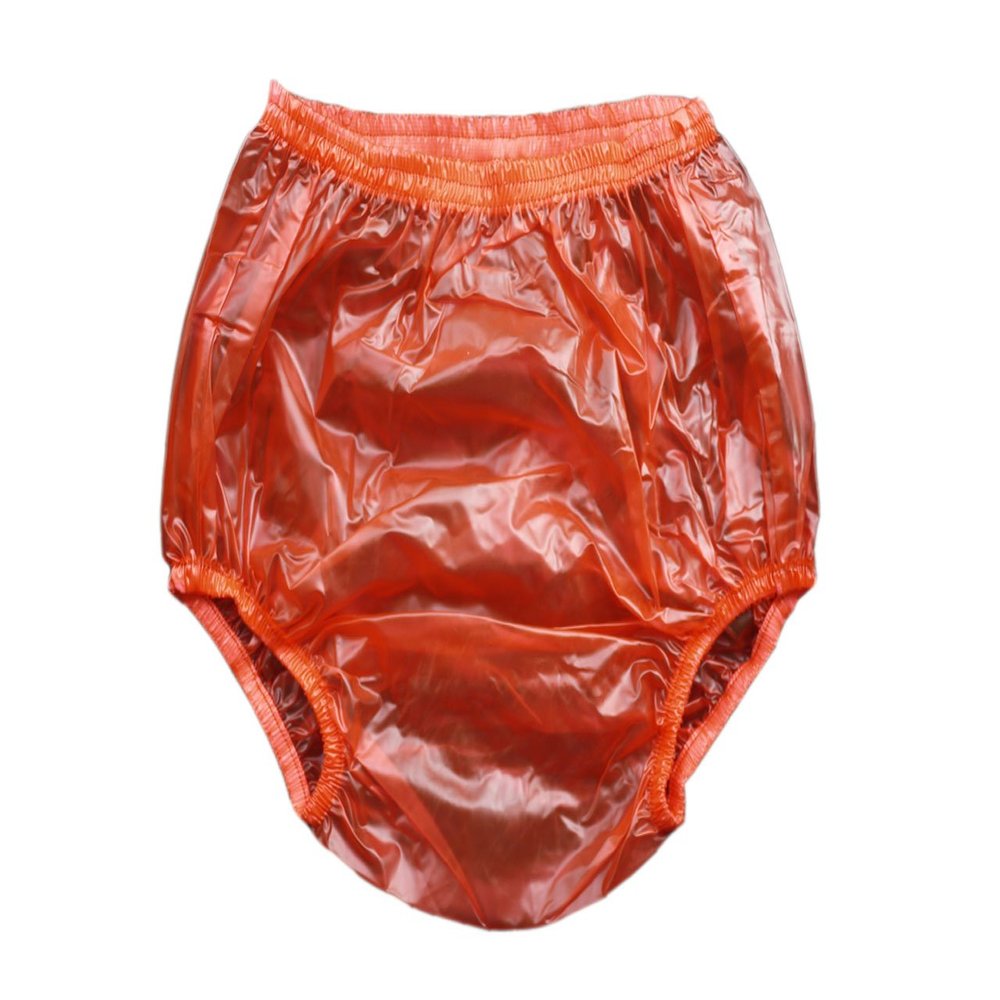 Waterproof High-Waisted Adult Incontinence Pants - 3 Pack, Large, Pull-On Plastic Underwear Protec