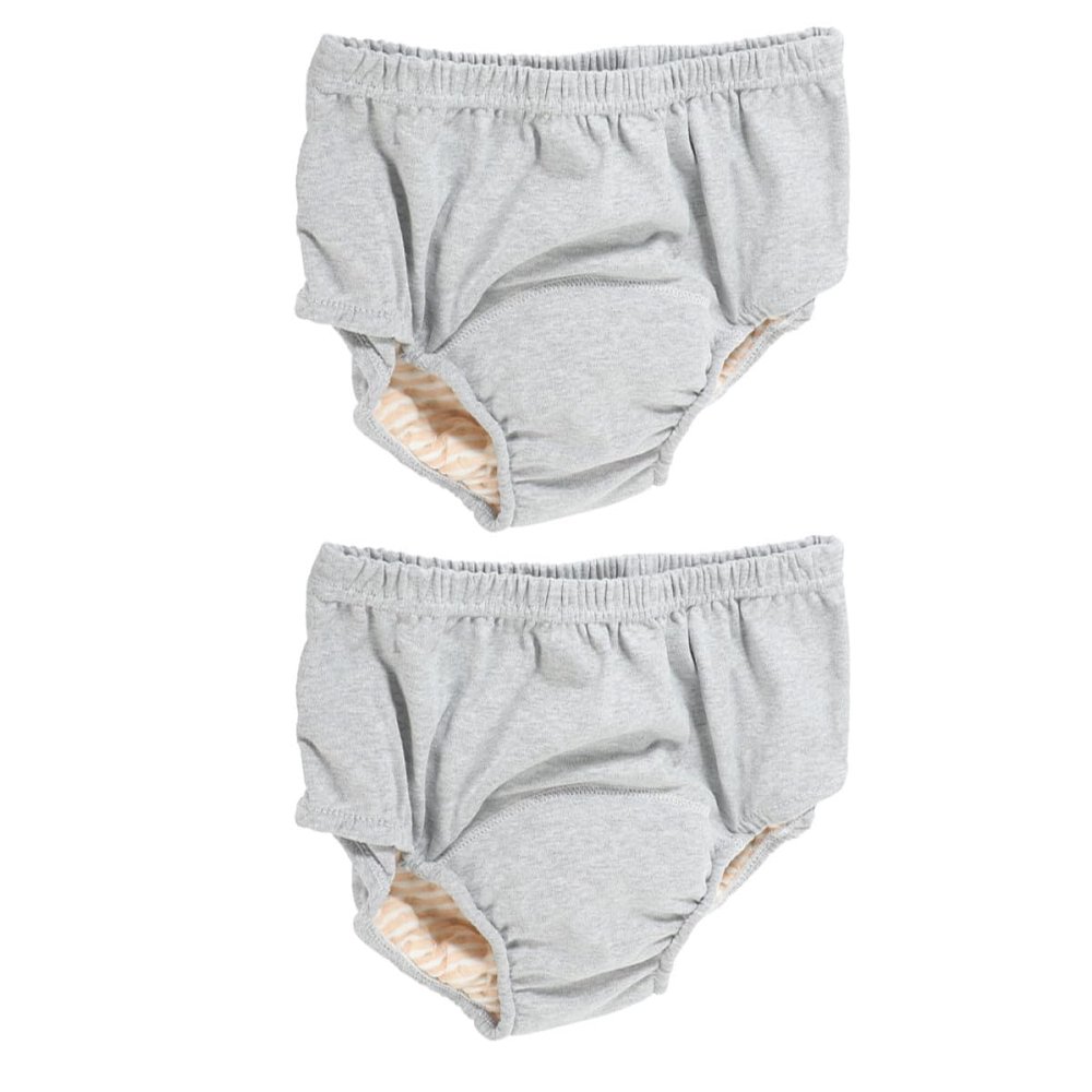 MOLUCKFU Reusable Washable Leakproof Adult Incontinence Urinal Pants 2pcs Cotton Protective Underwear for Elderly and Disabled Home Or Hospital Use