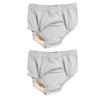 MOLUCKFU Reusable Washable Leakproof Adult Incontinence Urinal Pants 2pcs Cotton Protective Underwear for Elderly and Disabled Home Or Hospital Use view 1