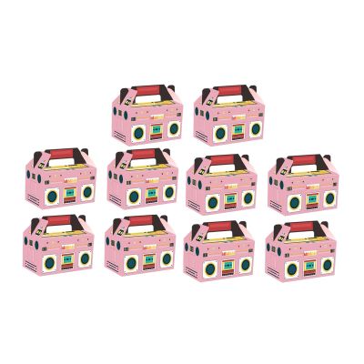 predolo 10 Pieces Gift Boxes with Handle Gift Wrapping Container Candy Treat Boxes for