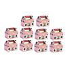 predolo 10 Pieces Gift Boxes with Handle Gift Wrapping Container Candy Treat Boxes for view 1