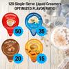 Ultimate Coffee Creamer Variety Pack 120 Single-Serve Liquid Creamers Optimized Flavor Ratio 4 Flavors: Original, French Vanilla, Hazelnut & Caramel Macchiato No Refrigeration Needed view 3