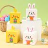 24 Pcs Easter Candy Gift Boxes Cute Rabbit Chicken Square Paper Candy Treat Box for Spring Easter Party Supplies view 4