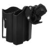 PENIKOKO Wheelchair Cup Holder with Detachable Phone Mount for Walker and Stroller, Black 2-in-1 Outdoor Bike Bottle Holder for Seniors and Mobility Aids view 1