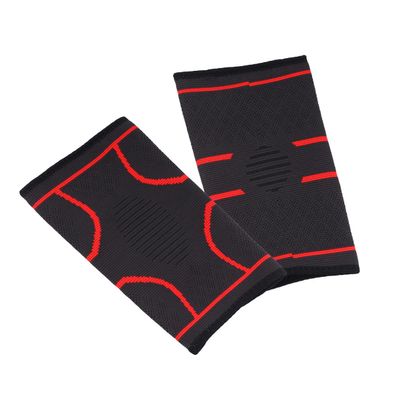ARTSEWPLY Compression Elbow Brace Sleeve 1 Pair, Breathable Elastic Sports Arm Support for Tennis Elbow Relief, Crimson Medium, Moisture-wicking Outdoor Workout Protector