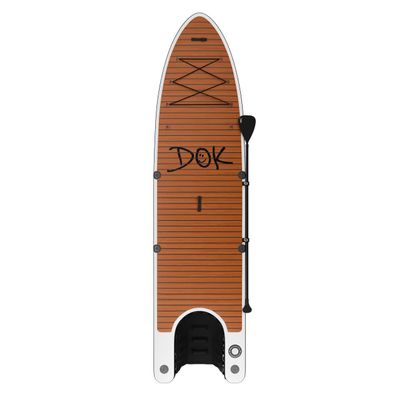 DOK Inflatable Paddle Board for Dogs: Paddle-DOK with Safe & Easy Water Access Creates Dog Friendly Paddle Board | Non-Slip EVA Foam | Military Grade & High Visibility