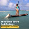 DOK Inflatable Paddle Board for Dogs: Paddle-DOK with Safe & Easy Water Access Creates Dog Friendly Paddle Board | Non-Slip EVA Foam | Military Grade & High Visibility view 2