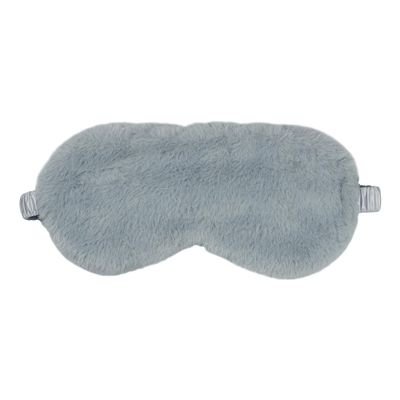 1 Pack Soft Plush Sleep Mask, Sleeping Blindfold, Comfortable Eye Cover for Women, Men, Girls, Travel (Grey)