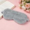 1 Pack Soft Plush Sleep Mask, Sleeping Blindfold, Comfortable Eye Cover for Women, Men, Girls, Travel (Grey) view 3