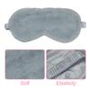 1 Pack Soft Plush Sleep Mask, Sleeping Blindfold, Comfortable Eye Cover for Women, Men, Girls, Travel (Grey) view 4