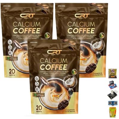 200g (20 Sachets) Roasted Snack Delicious Mellow Intense CRTCharitaCoffee Instant Coffee Mix Healthy 15in1 Vegan Arabica (of 3) By Beautygoodshop [Get Free For You Beauty Gifts]